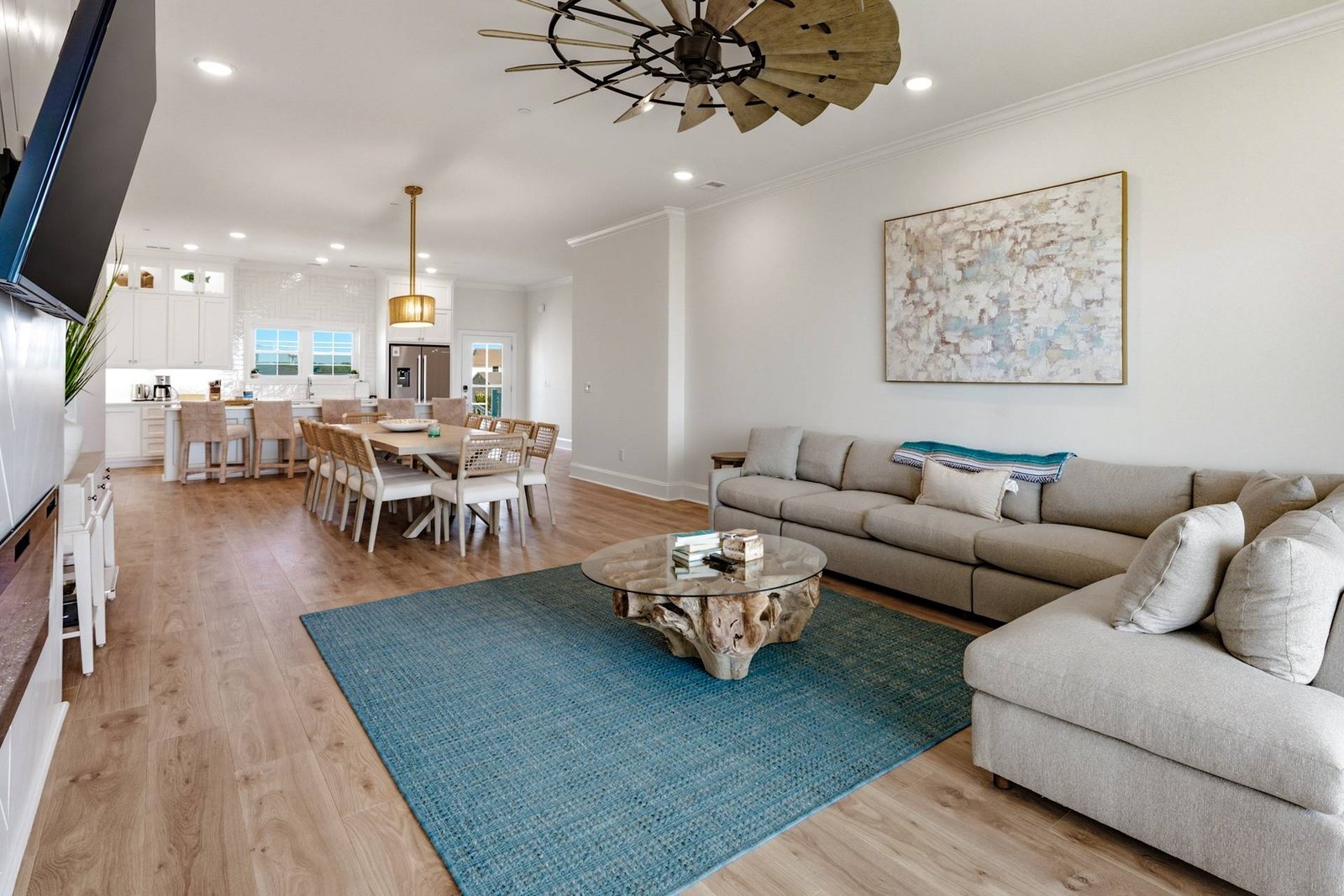 The open living area