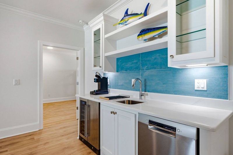The wet bar