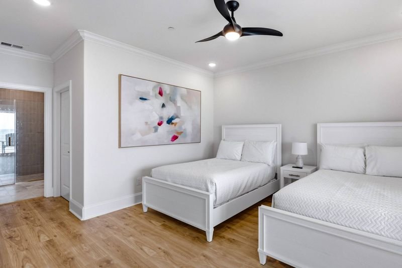 “Driftwood” bedroom — two fulls