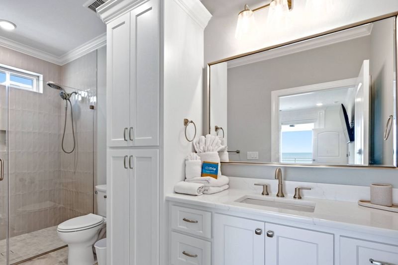 “Ocean Mist” bathroom